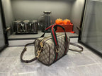 Gucci Mini GG Handbag - Beige and Dark Brown — view 7