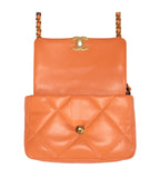 Chanel 19 Flap Bag Orange — view 3