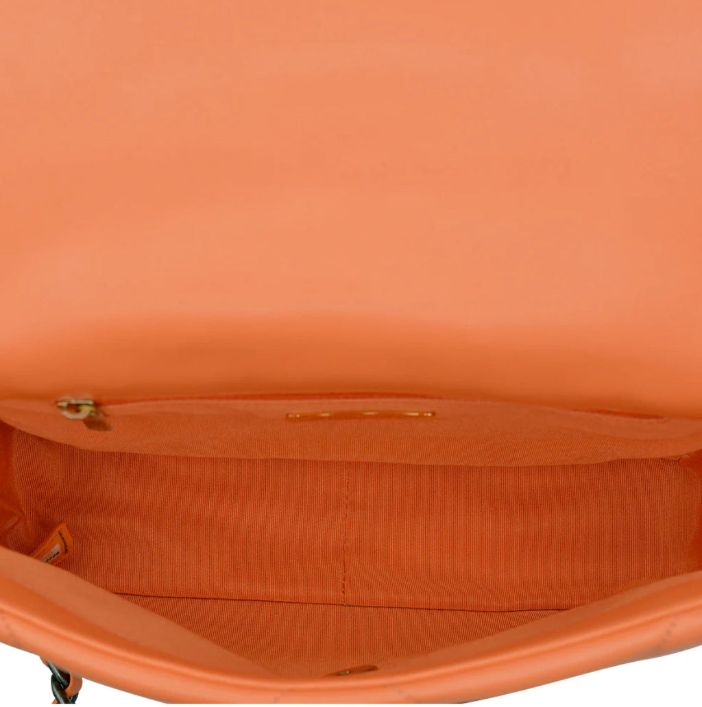 Chanel 19 Flap Bag Orange — view 6