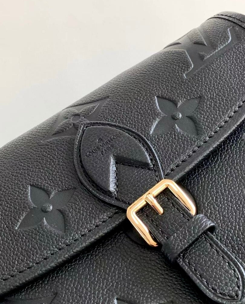 Louis Vuitton Diane Monogram Empreinte Black Satchel Bag — view 6