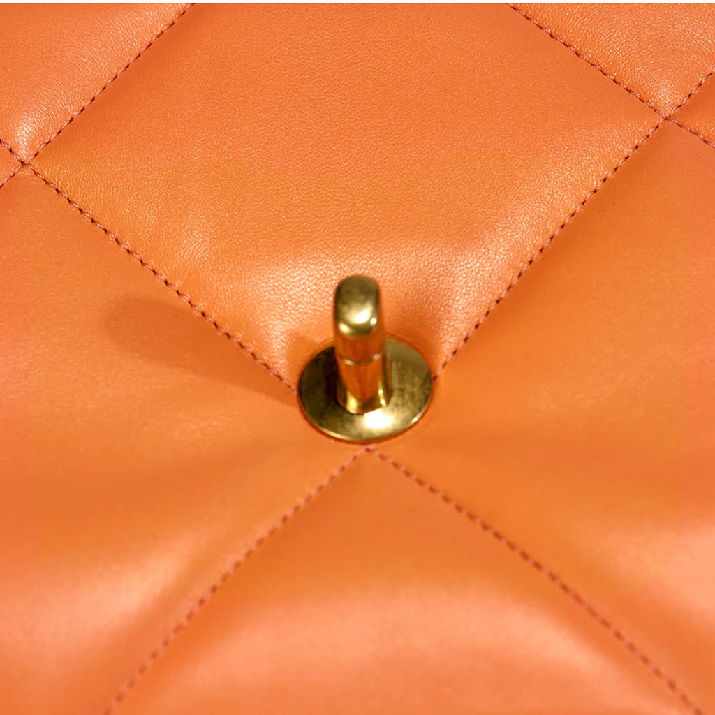 Chanel 19 Flap Bag Orange — view 5