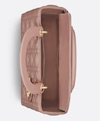 Medium Lady Dior Bag Blush Cannage Lambskin — view 3