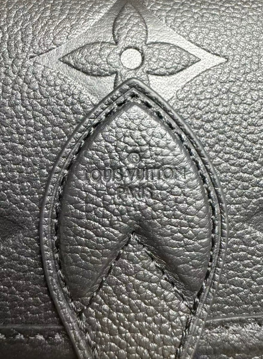Louis Vuitton Diane Monogram Empreinte Black Satchel Bag — view 8