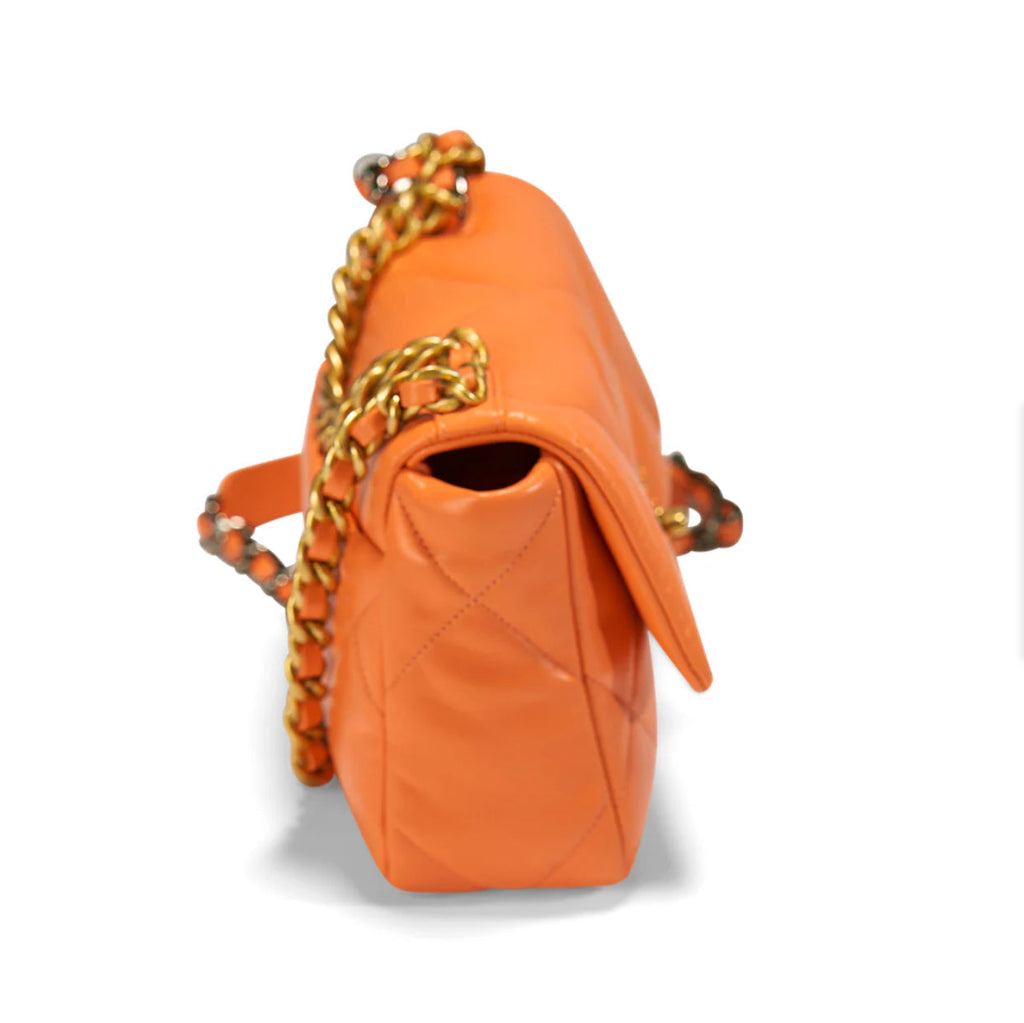 Chanel 19 Flap Bag Orange — view 2