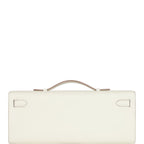 Hermès Kelly Cut Mushroom Swift Gold Hardware Clutch — view 4