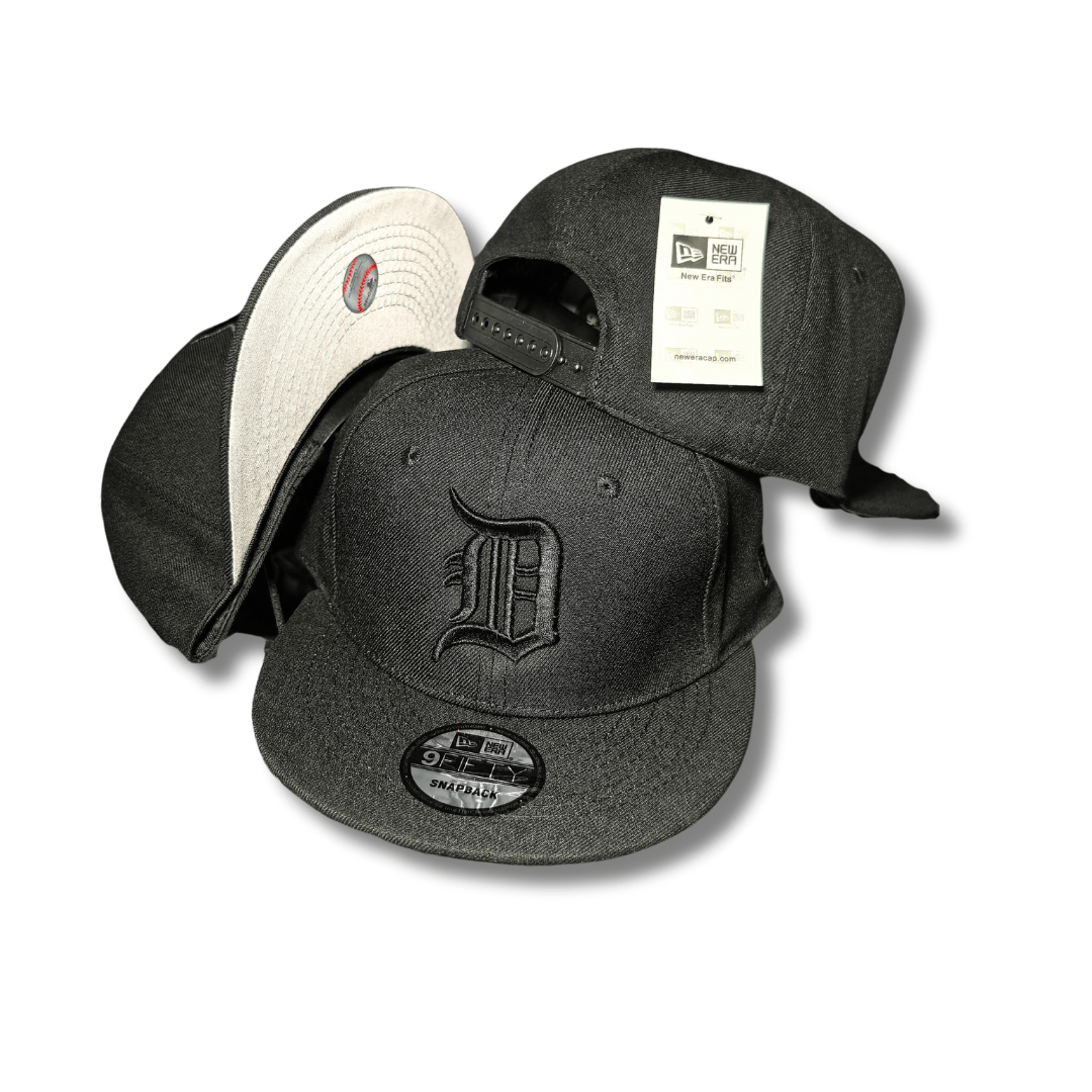 New Era Flat Brim 9FIFTY Heather Jersey Detroit Tigers MLB Stone - Snapback Cap — view 2