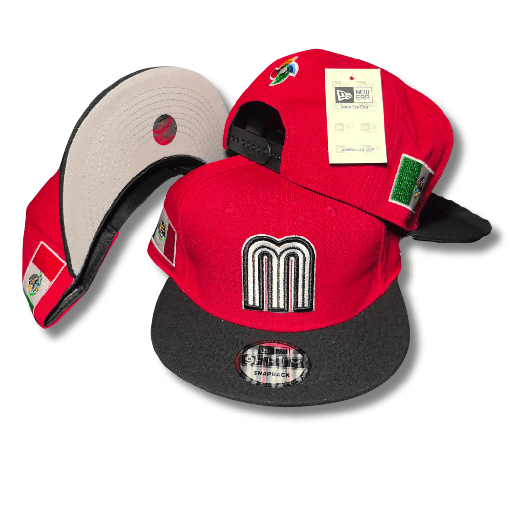New Era 59Fifty Mexico World Baseball Classic Hat Red, Black – Snapback Cap — view 1