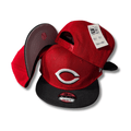 Cincinnati Reds 59 Fifty with Black Brim – Snapback Cap — view 1
