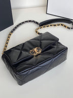 Chanel 19 Large Flap Bag Black — view 4