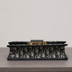 Dior 30 Montaigne Bag Oblique Blue Jacquard — view 6