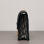 Dior 30 Montaigne Bag Oblique Blue Jacquard — view 5