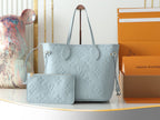 Louis Vuitton Neverfull MM Blue Hour Tote Bag — view 11