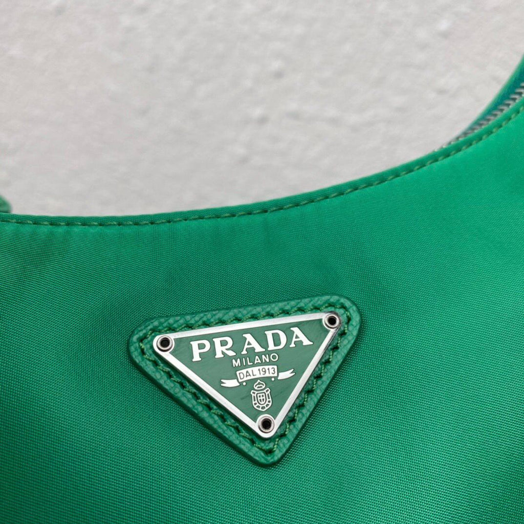 Prada Re-Edition 2005 Nylon Bag Mint Green — view 8
