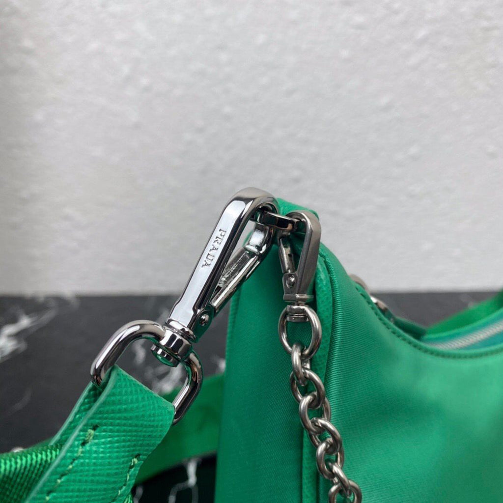 Prada Re-Edition 2005 Nylon Bag Mint Green — view 6