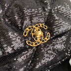 Chanel Sequin 19 Flap Bag Black — view 9