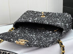 Chanel 19 Small Black and White Orea Tweed Handbag — view 6