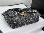 Chanel 19 Small Black and White Orea Tweed Handbag — view 5