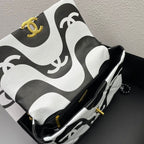 Chanel 19 Flap Bag Medium Black Ecru - Ecru and Black — view 13