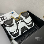 Chanel 19 Flap Bag Medium Black Ecru - Ecru and Black — view 3