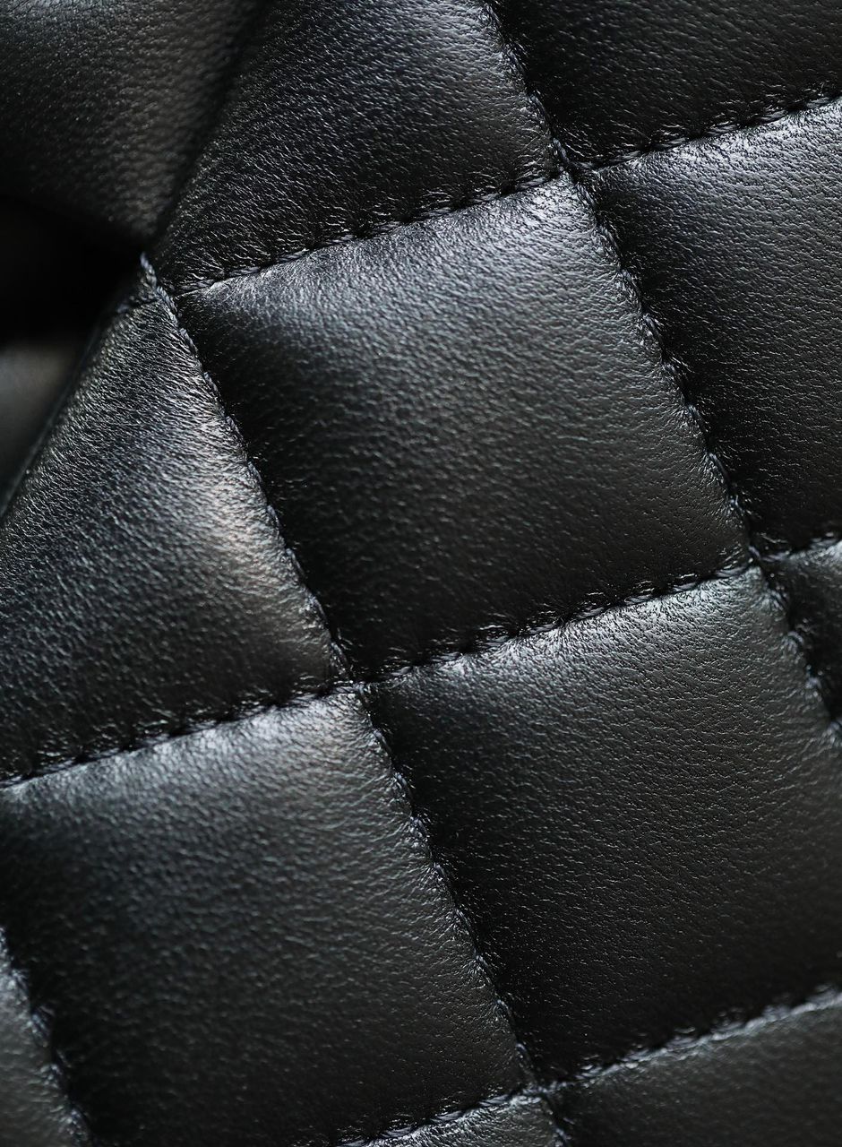 Chanel Timeless Classic Flap Bag Silver Hardware - Black — view 6