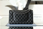 Chanel Timeless Classic Flap Bag Silver Hardware - Black — view 2