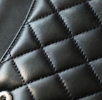 Chanel Timeless Classic Flap Bag Silver Hardware - Black — view 5