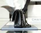 Chanel Timeless Classic Flap Bag Silver Hardware - Black — view 3