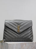 YSL Loulou Small Bag Gray — view 9