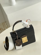 LV Spring Street Nm Monogram Vernis Leather Handle Crossbody Bag with Top Handle and Removable Strap — view 2