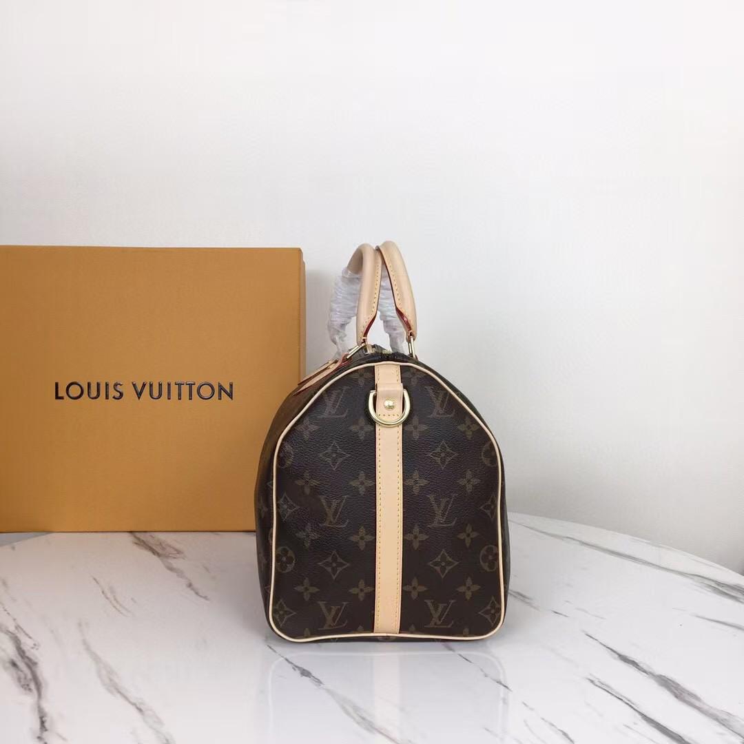 Louis Vuitton Monogram Speedy 30 Bag - Brown Monogram — view 2