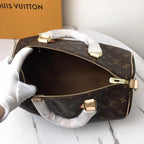 Louis Vuitton Monogram Speedy 30 Bag - Brown Monogram — view 4