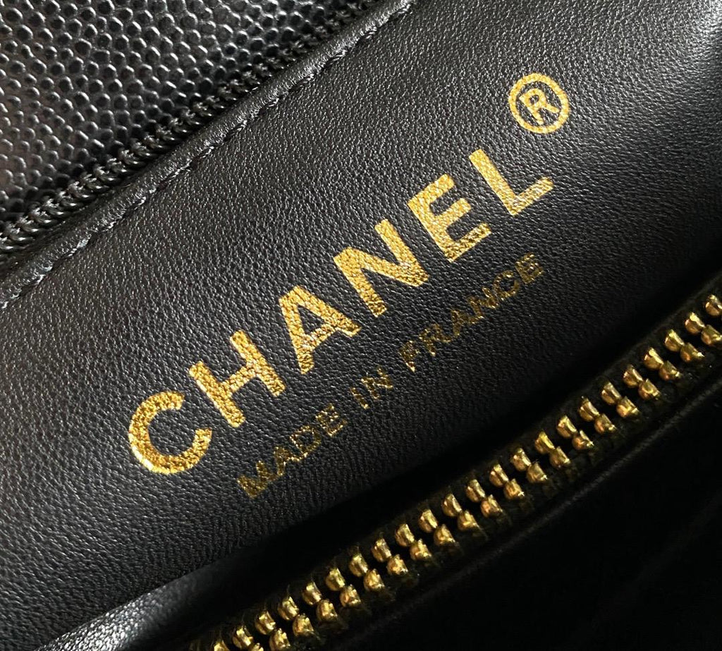 Chanel Medium Flap Bag Black with Coco Handle — view 9