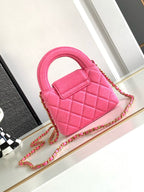 Chanel Mini Nano Jersey Kelly Handbag - Pink — view 2