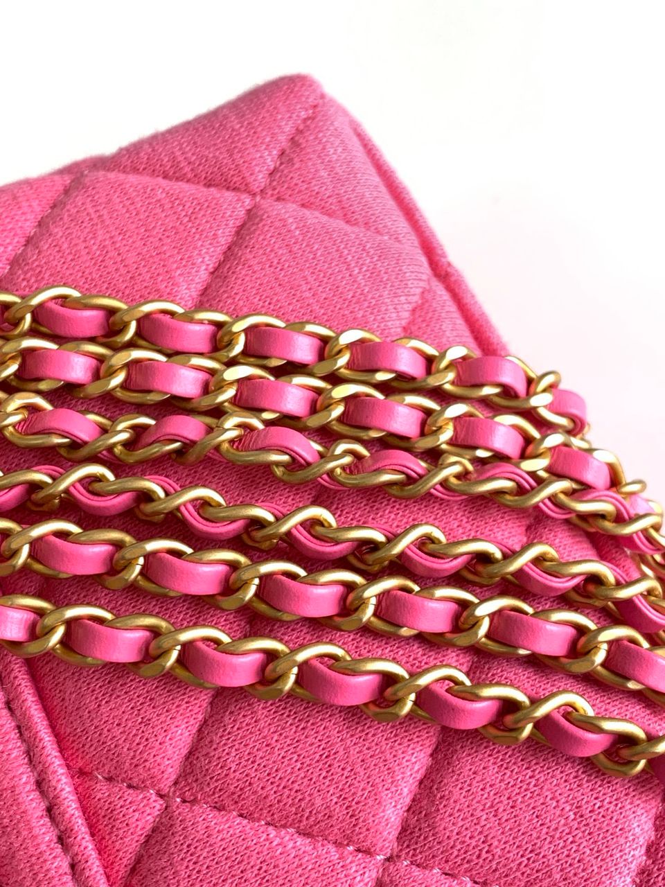 Chanel Mini Nano Jersey Kelly Handbag - Pink — view 6