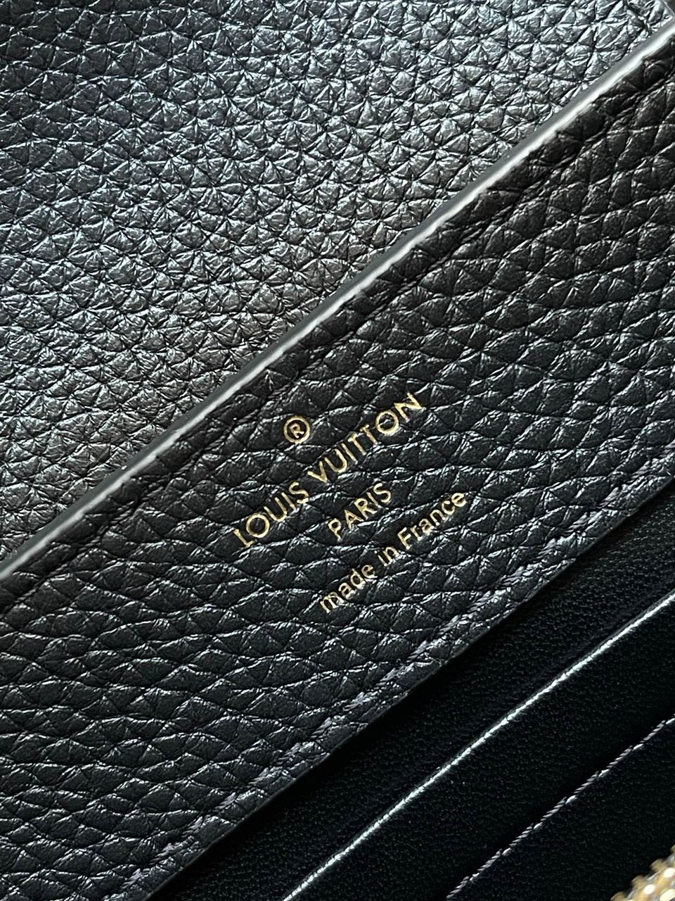 Louis Vuitton Capucines Mini Black Handbag — view 5