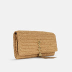 YSL Kate 99 Tassel in Raffia Shoulder Bag — view 1