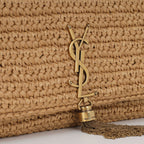 YSL Kate 99 Tassel in Raffia Shoulder Bag — view 4