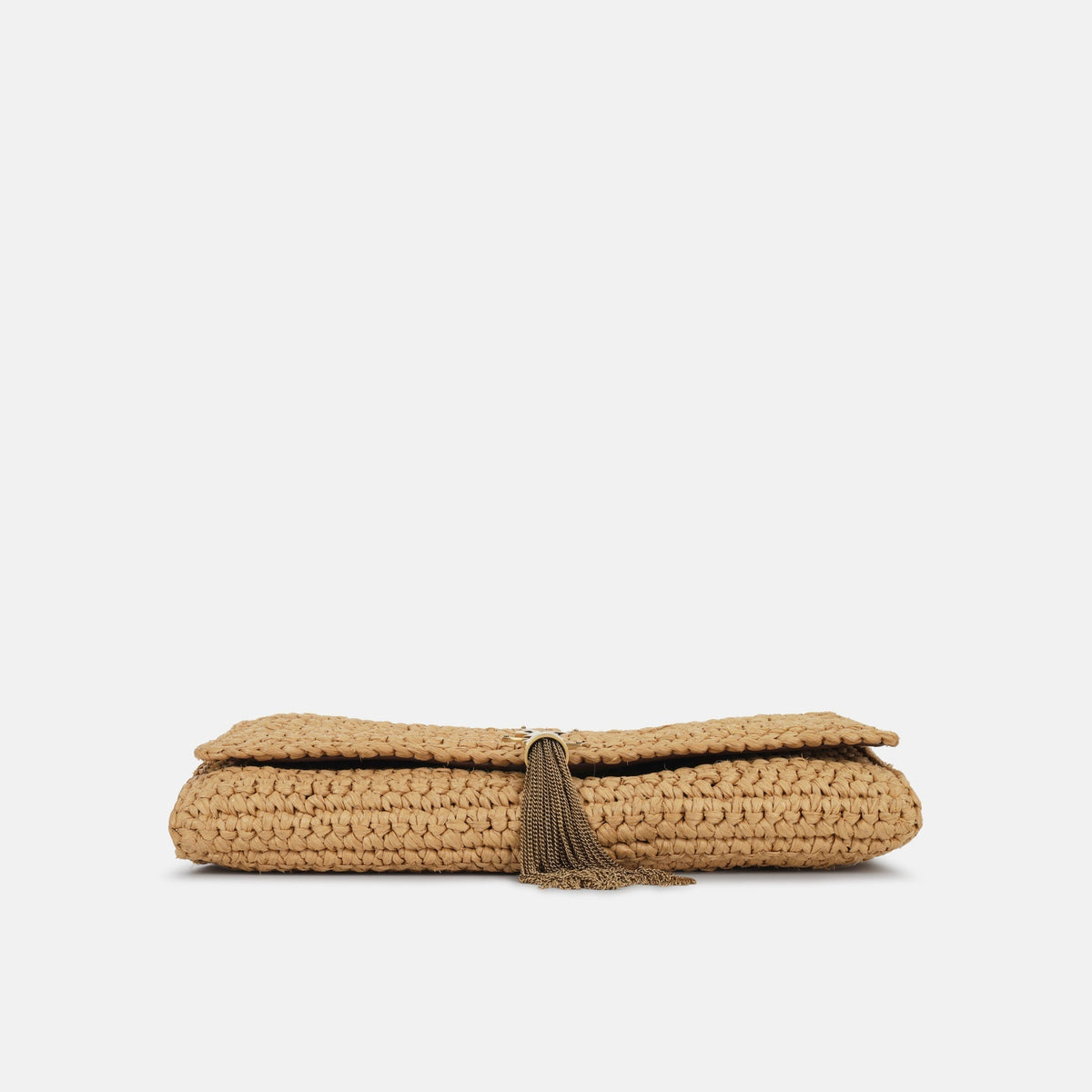 YSL Kate 99 Tassel in Raffia Shoulder Bag — view 2