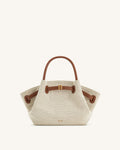 Hana Mini Tote Bag - Brown Canvas — view 1