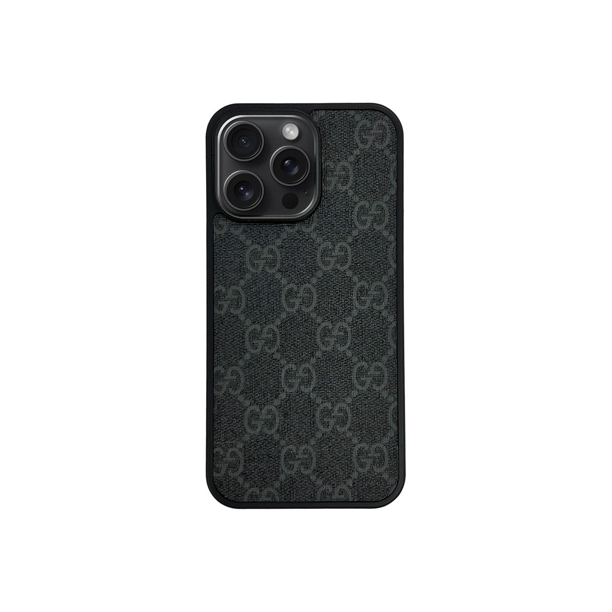 GG Black Monogram iPhone Case — view 1
