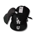 Los Angeles Dodgers Black with White Embroidered Logo – Snapback Cap — view 1
