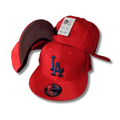 Los Angeles Dodgers  Red with Blue Embroidered Logo – Snapback Cap — view 1