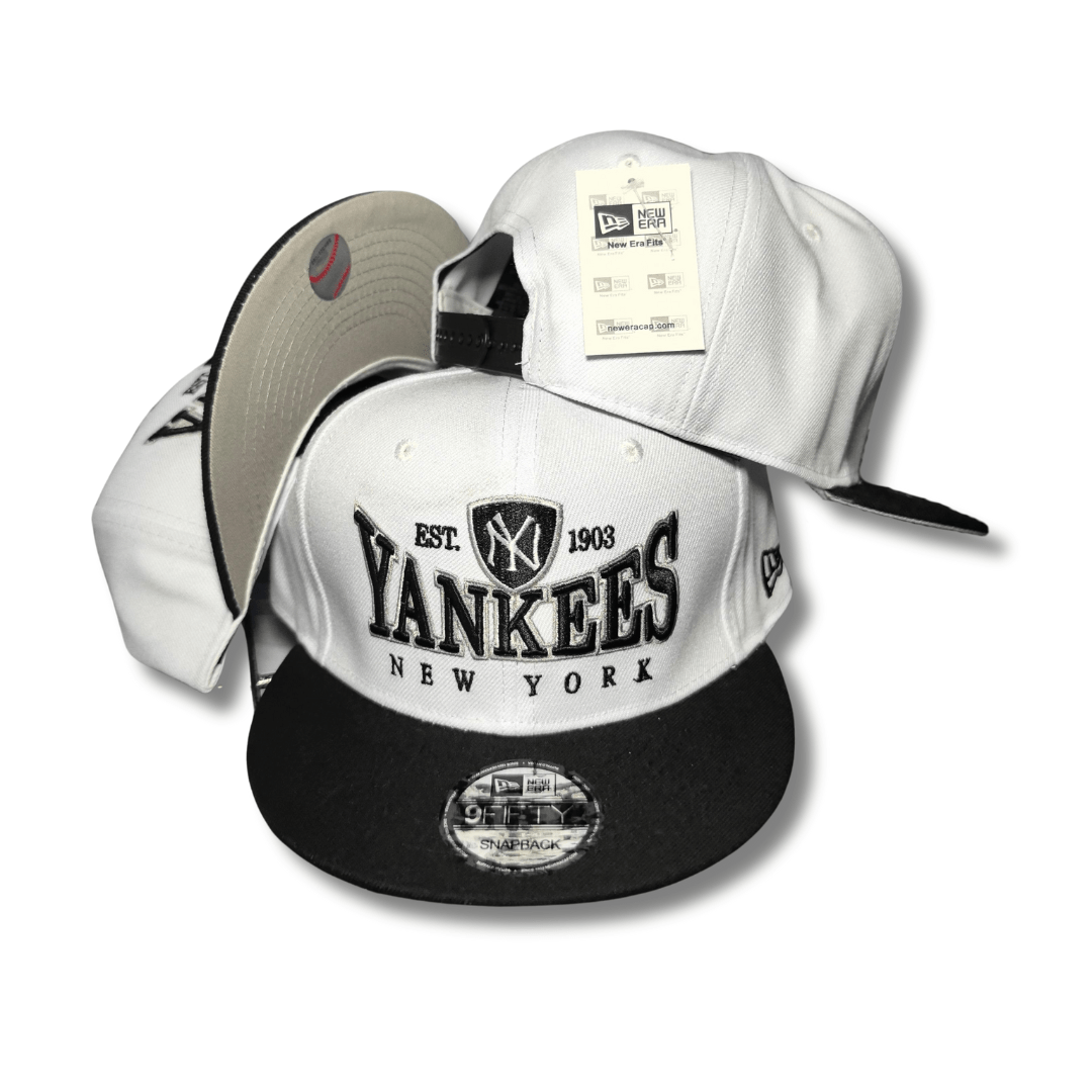 New York Yankees White and Black Est. 1903 – Snapback Cap — view 1