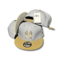 New York Yankees 9FIFTY with Gold Logo Gray and Gold – Snapback Cap — view 1