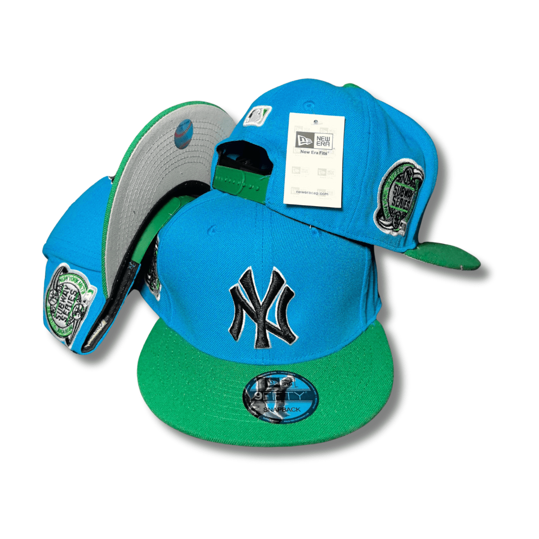 New York Yankees 9FIFTY with Subway Series Patches Blue and Green – Snapback Cap — view 1