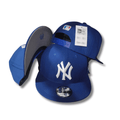 New York Yankees Royal Blue with White Embroidered Logo and MLB Patch - Snapback Cap — view 1