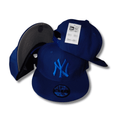 New York Yankees Royal Blue with Matching Embroidered Logo - Snapback Cap — view 1