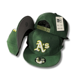 Oakland Athletics Green with White and Yellow Embroidered Logo - Snapback Cap — view 1