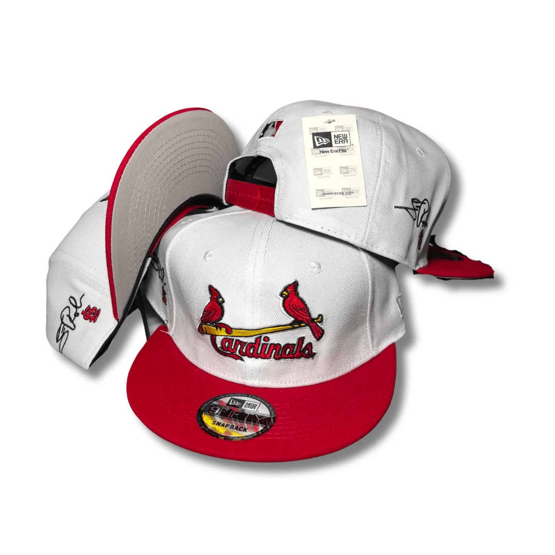 St. Louis Cardinals White and Red - Snapback Cap — view 1