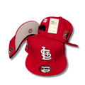 St. Louis Cardinals Red with Championship Patches - Snapback Cap — view 1